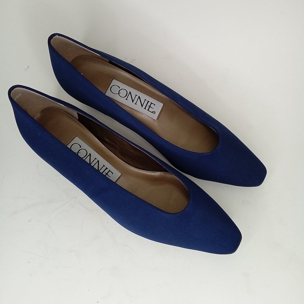 VTG Connie Pumps SIZE 8.5 Matilde Navy Nappa Low Heel NIB Nordstrom